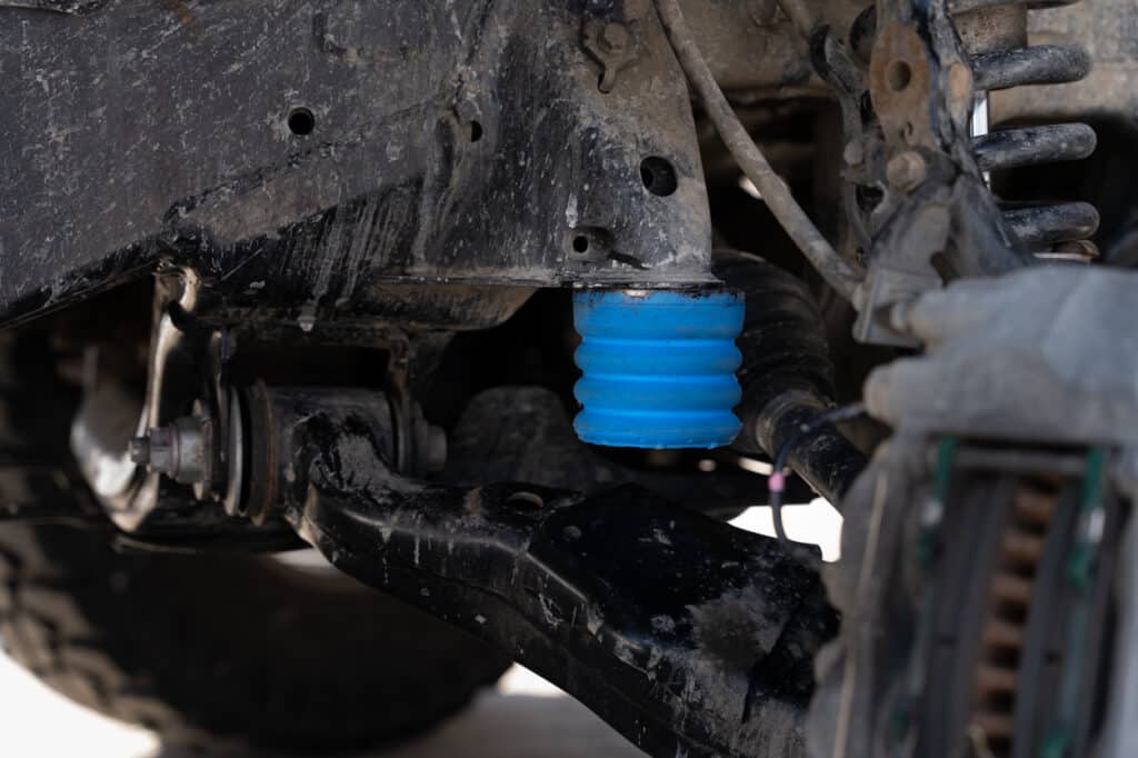 Blue SumoSprings installed on Toyota 4Runner