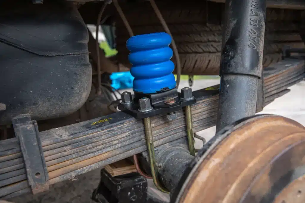 The SumoSpring flip kit installed on a Toyota Tacoma